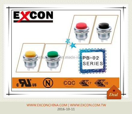 Excon Water-Proof and Oil-Proof Push Switch Pb-02 with IP67