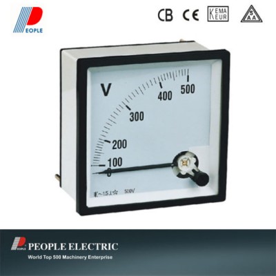 Analog Panel Meter Moving Coil Voltmeter